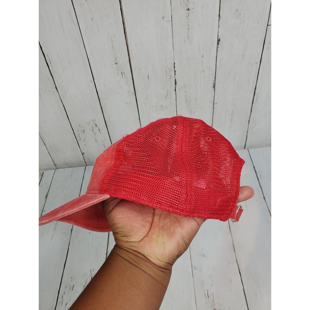 Coca-Cola Slideback Mesh Back Red Hat Drink Coke Tokyo Japan Red Adjustable Nice - Picture 6 of 11